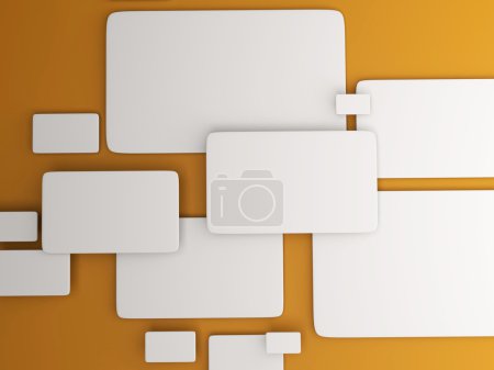 Bannière 3d pour l'enregistrement sur un fond coloré 