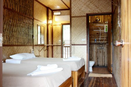 Chambre en bambou 