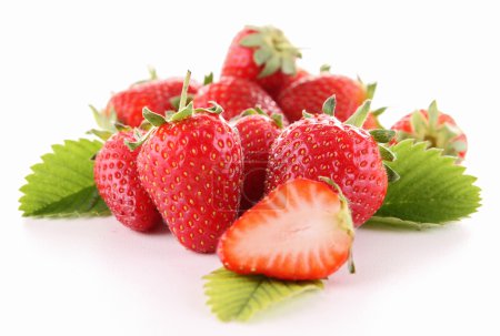 Fraise isolée 