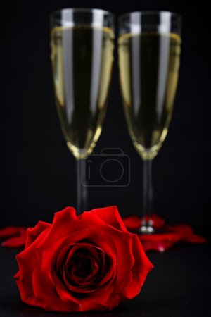 Champagne et rose 
