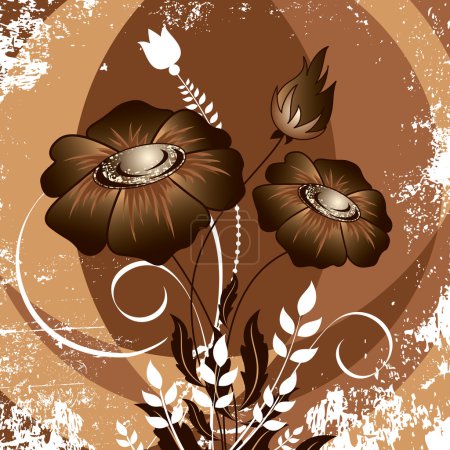 Résumé Floral Background. Format Eps10 .