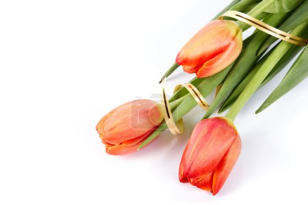 bouquet de tulipes rouges