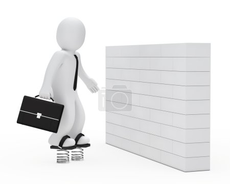 Homme d'affaires saut 