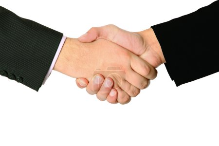 poignée de main de deux hommes d'affaires accord 