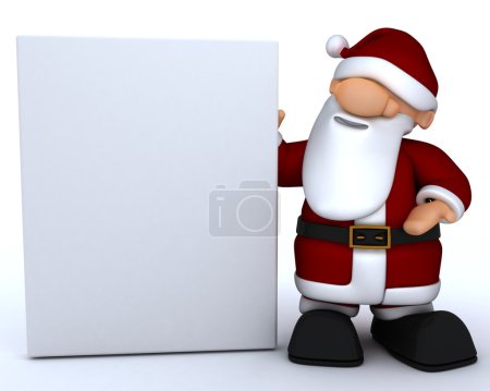 Charicature mignon Père Noël 