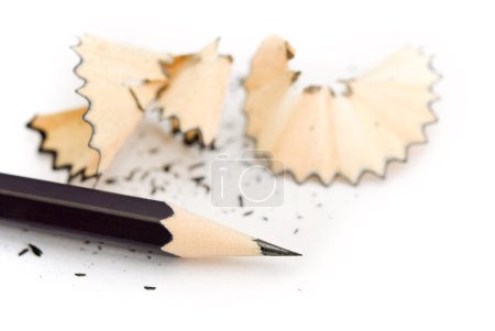 crayon sur fond blanc