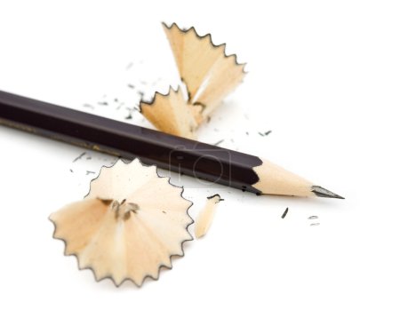 crayon sur fond blanc