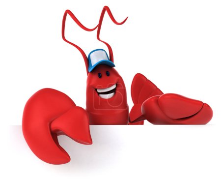 Homard heureux 3d 