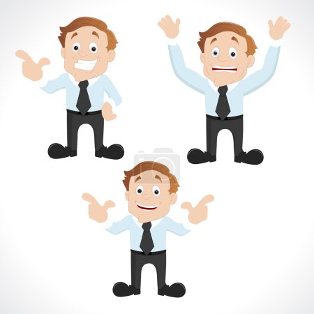 Ensemble de personnages d'affaires 
