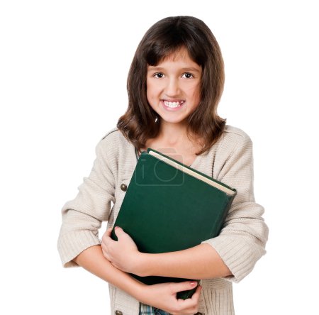 petite fille avec un livre