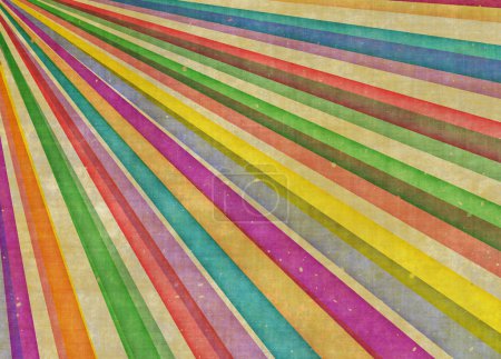 Rayons de soleil multicolores fond rancune .