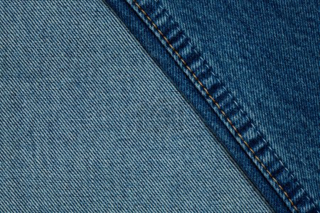 Le tissu de jeans bleu 