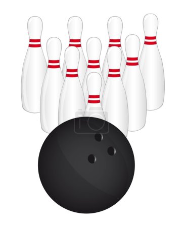Vecteur de bowling 