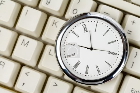 Horloge et ordinateur Clavier 