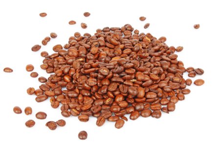 poignée de grains de café 