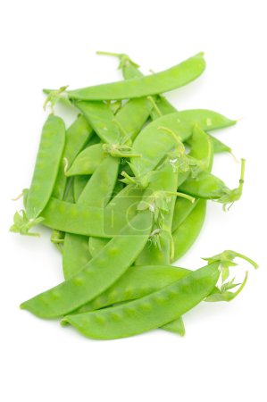 Gros plan des pois mange-tout 