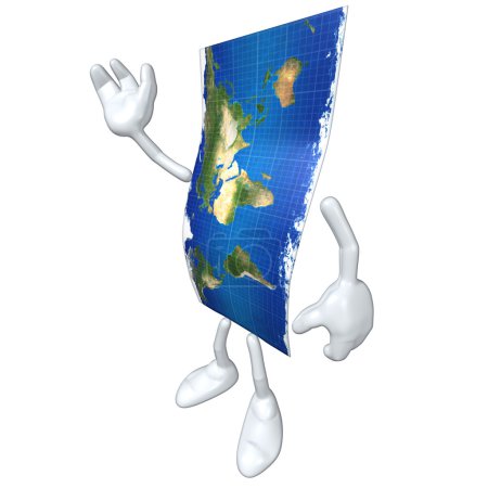 Carte du monde 3D 