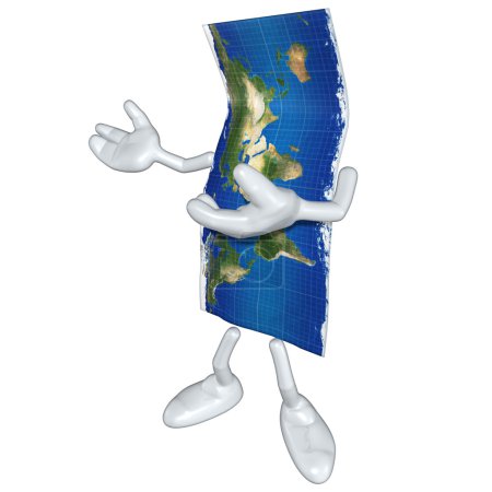 Carte du monde 3D 