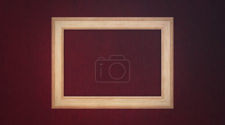 cadre sur fond en bois 
