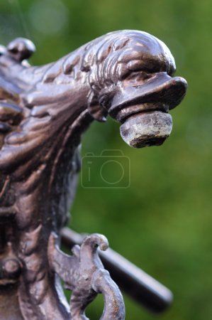 Détail fontaine sur cimetière Svitavy, République tchèque 