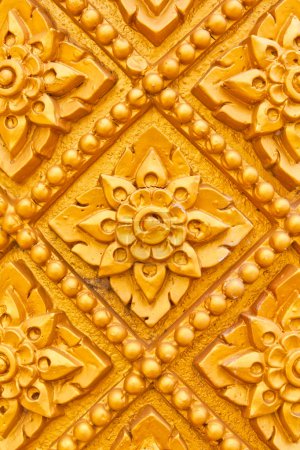 Motif style thaïlandais conception artisanale sur bois