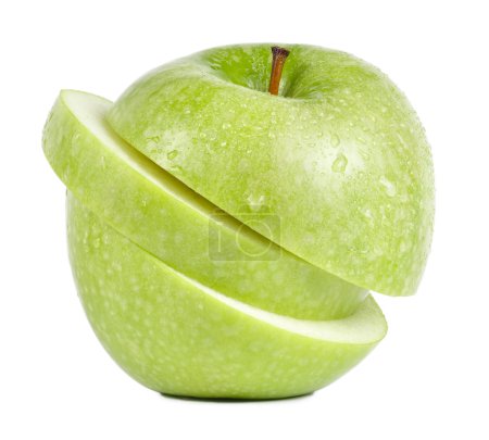 pomme verte tranchée 