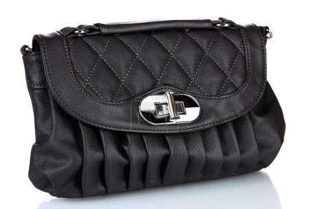 Magnifique sac en cuir isolé sur blanc 
