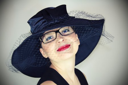 Portrait vintage d'une fille 