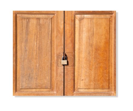 Porte avec poignées en argent chromé 