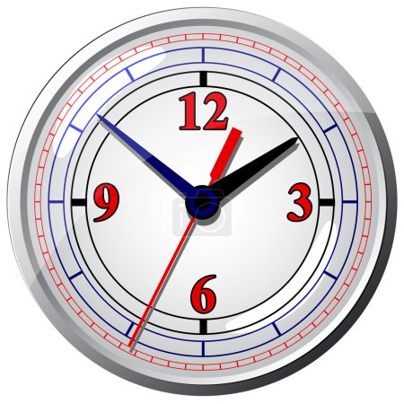 Horloge murale. Illustration vectorielle .