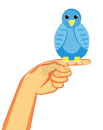Oiseau au doigt 