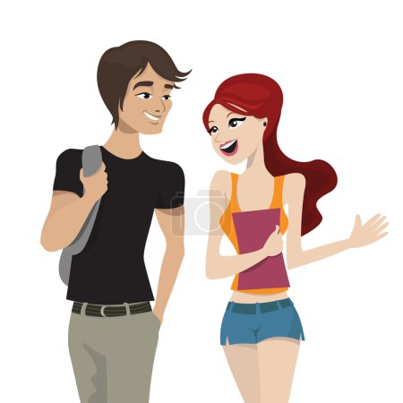 Couple parlant