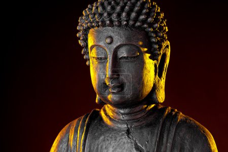 Bouddha Bouddhisme zen orchidée Statue Gott Feng-Shui Asien 