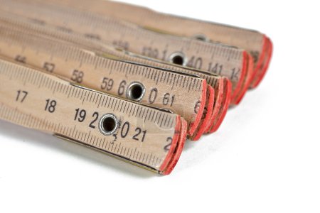 Zollstock gliedermassstab compteur messen renovieren holz