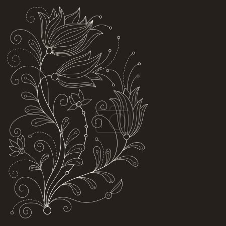 illustration vectorielle florale
