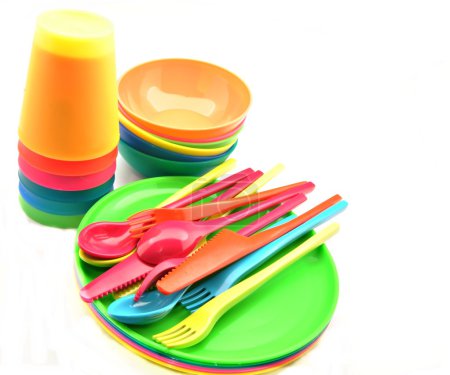 vaisselle en plastique 