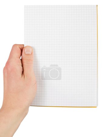 main avec carnet