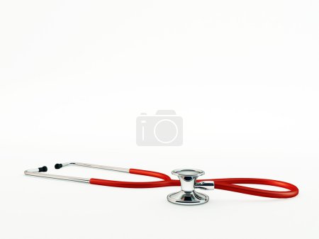 stéthoscope isolé sur fond blanc