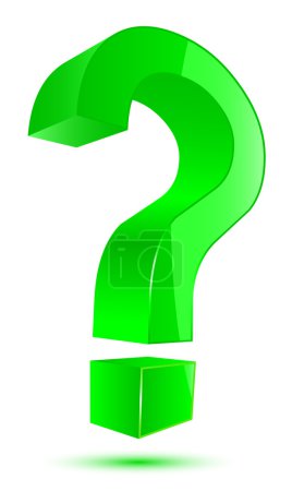 Point d'interrogation vert 