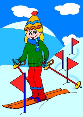 enfants dans les montagnes