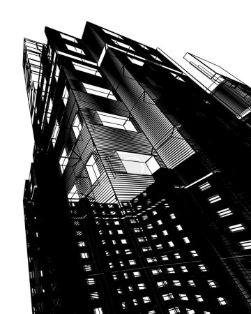 Bâtiment moderne abstrait 