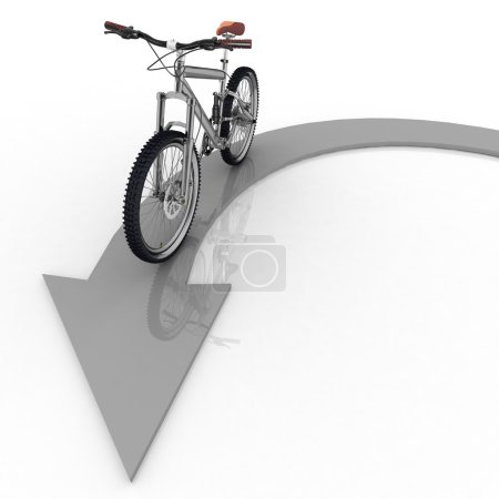 pointeur de direction de mouvement du vélo 