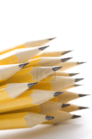 Groupe de crayons tranchants .
