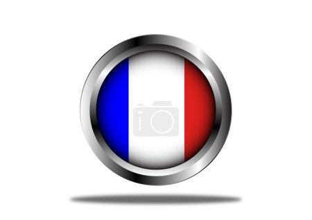 bouton drapeau france