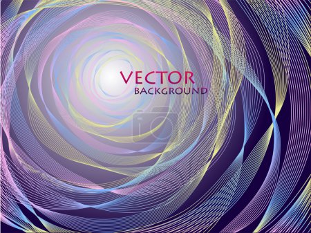 Fond concentrique abstrait vectoriel 