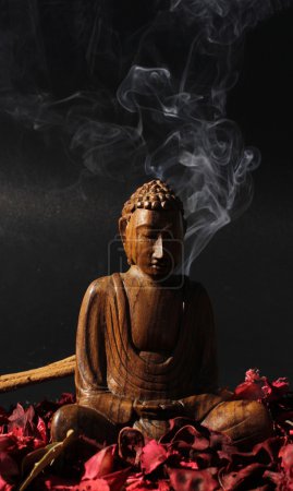Bouddha en bois 