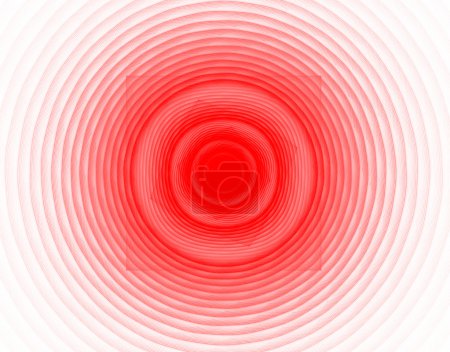 Onde abstraite rouge. Conception fractale fantastique 