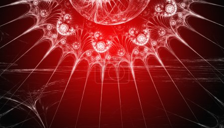 Fond rouge. Design abstrait. Rouge et blanc .