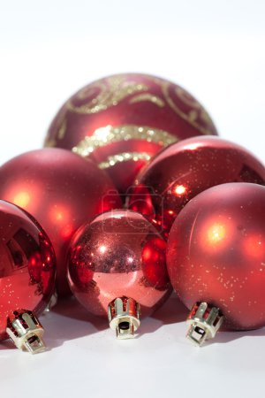 Boules de Noël rouges