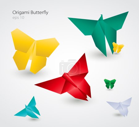 Vector Origami Papillons. PSE10 